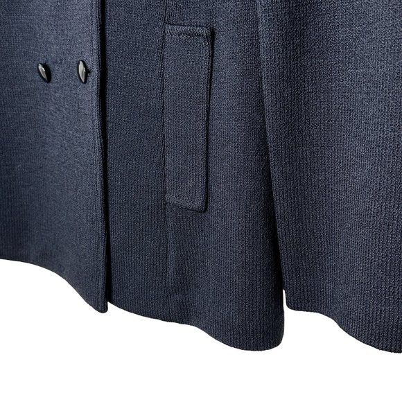 St. John Collection Santana Knit Women's 8 Black Jacket Vintage Four Button - Picture 9 of 16